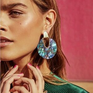 Diane Gold Statement Stone Earrings